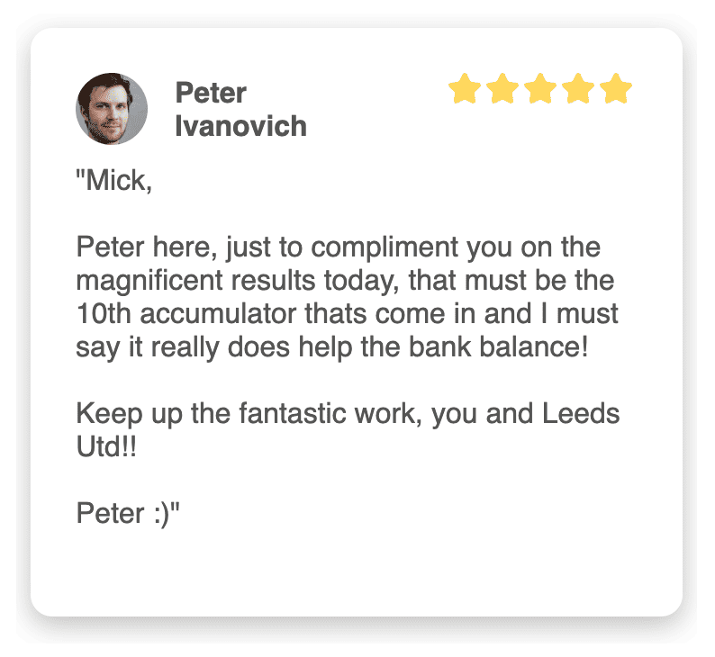 Championship Tipster testimonial mobile 3