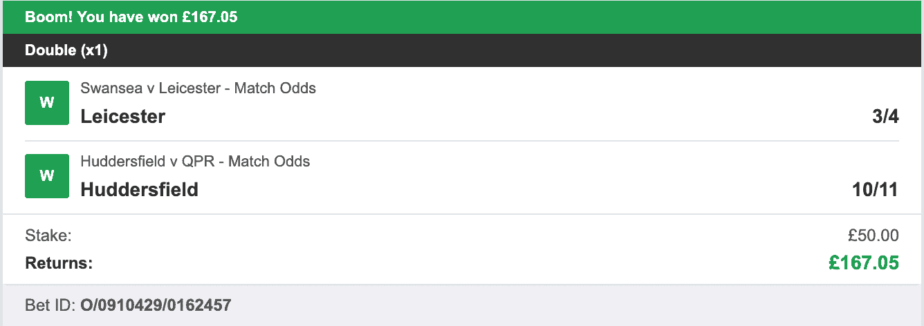 Championship Tipster - Winner Double - 2023-10-21