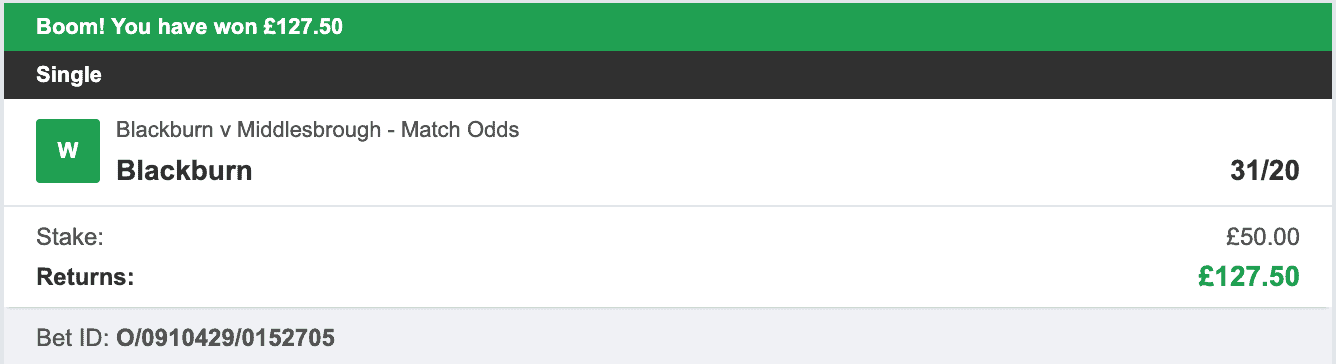 Championship Tipster - Winner 1 - 2023-09-18